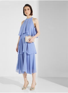 True Decadence Halter Neck Frilled Dress  - Image 1