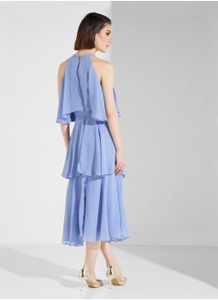 True Decadence Halter Neck Frilled Dress  - Image 2