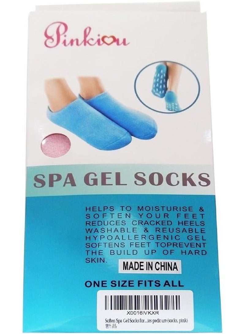 Generic Spa Moisturizing Gel Socks: Effective treatment for dry feet and cracked heels with a formula rich in essential oils and vitamins to provide comfort and hydration for the whole family - Image 4