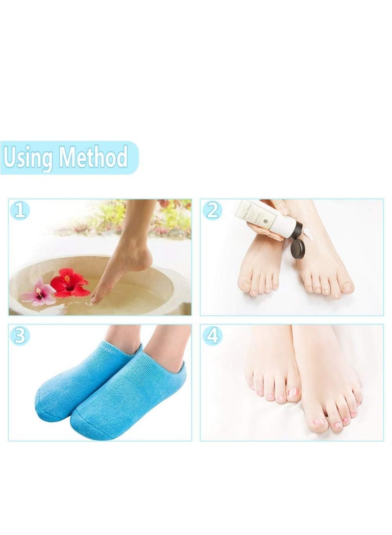 Generic Spa Moisturizing Gel Socks: Effective treatment for dry feet and cracked heels with a formula rich in essential oils and vitamins to provide comfort and hydration for the whole family - Image 5
