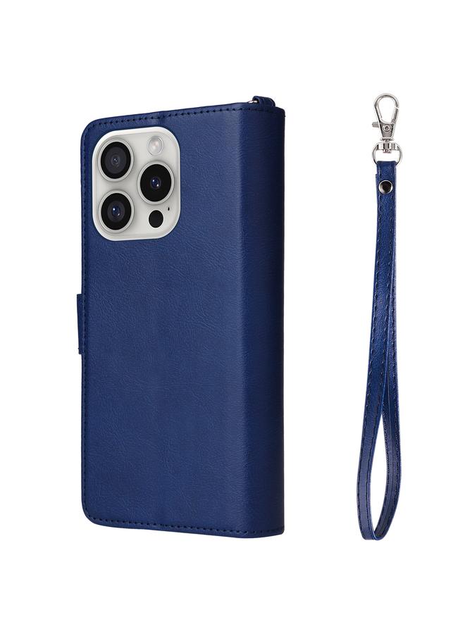 اس-توب جراب لهاتف iPhone 16 Pro بلون سادة 2 في 1 جراب هاتف مضاد للصدمات بسحاب - Image 3