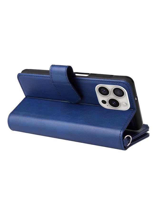 اس-توب جراب لهاتف iPhone 16 Pro بلون سادة 2 في 1 جراب هاتف مضاد للصدمات بسحاب - Image 5