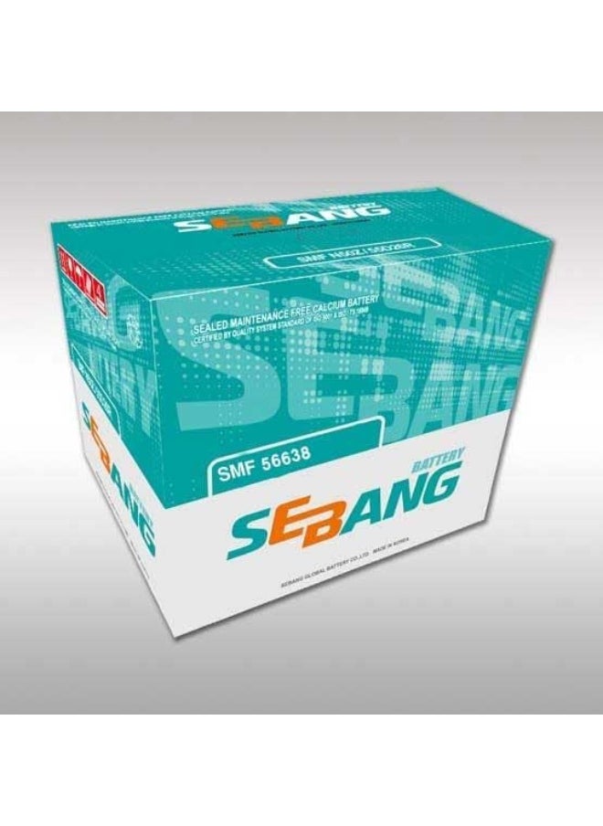 HTE H.T.E  Sebang Car Batteries Korea (Smf56638 / 12V 66Ah)  - Image 1