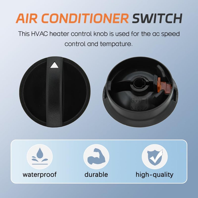 A ABIGAIL 1PCS AC Heater Blower Fan Control Knob Compatible with 2005 2006 2007 2008 2009 2010 2011 Toyota Tacoma Replaces# 65551820A 758695 Set of 1 - Image 2