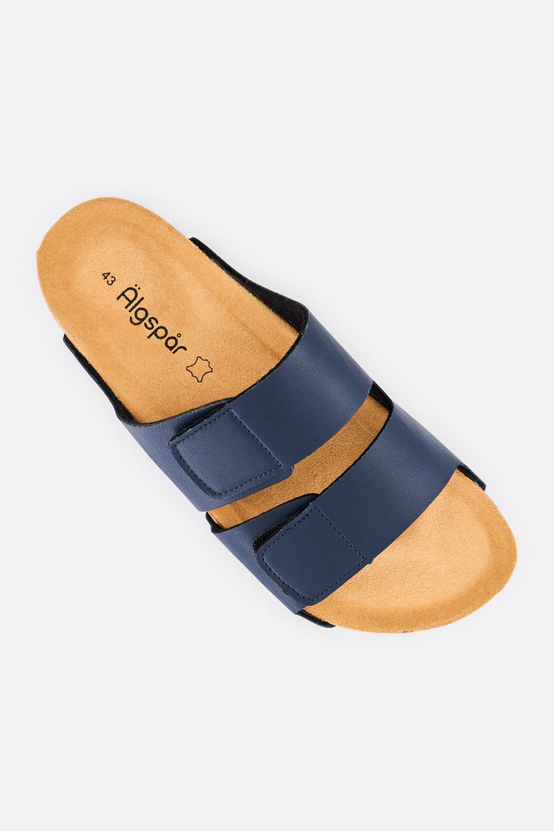 Algspar Men Slip On Cork Sandal, Navy - Image 4