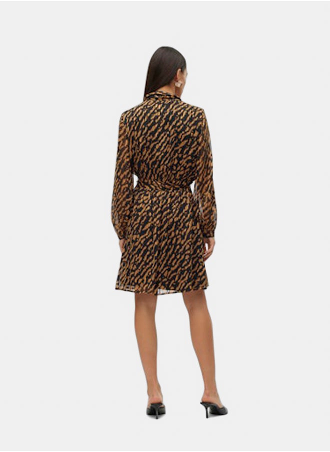 VERO MODA Vmrie L/S Abk Wrap Dress Wvn Btq Ga  - Image 3