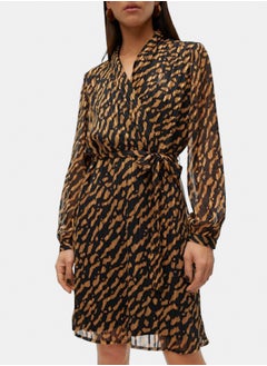 VERO MODA Vmrie L/S Abk Wrap Dress Wvn Btq Ga  - Image 5