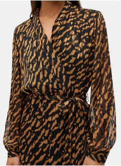 VERO MODA Vmrie L/S Abk Wrap Dress Wvn Btq Ga  - Image 4
