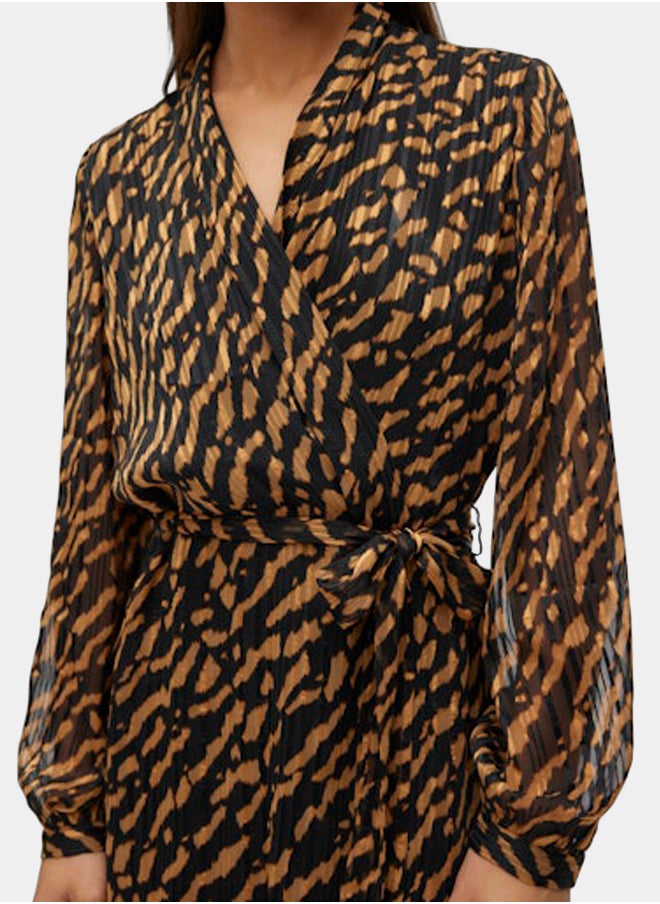 VERO MODA Vmrie L/S Abk Wrap Dress Wvn Btq Ga  - Image 4