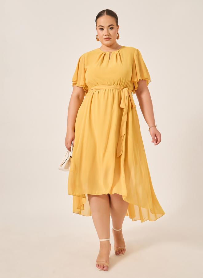 Styli Chiffon High-Low Dress  - Image 1
