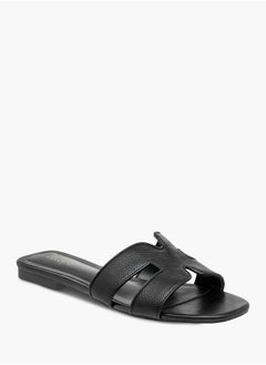 Celeste Womens Textured Slide Sandals With Slip-On Closure  - Image 1