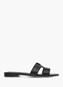 Celeste Womens Textured Slide Sandals With Slip-On Closure  - Image 3