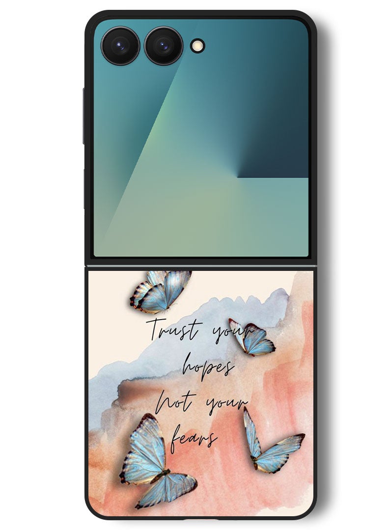 Theodor Case Compatible with Samsung Galaxy Z Flip 7 - 6.9 Inch Protection Shockproof Bumper Cover Trust hopes - Image 1