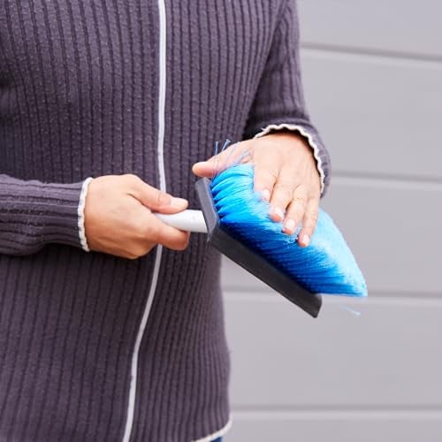 Unger Professional HydroPower 10” Bi-Level Soft Brush with Squeegee – Compatible with Waterflow Poles, Cleaning Brush, Squeegee for Water Removal, Great for Patio, Windows, Siding, Cars & Boats - Image 2