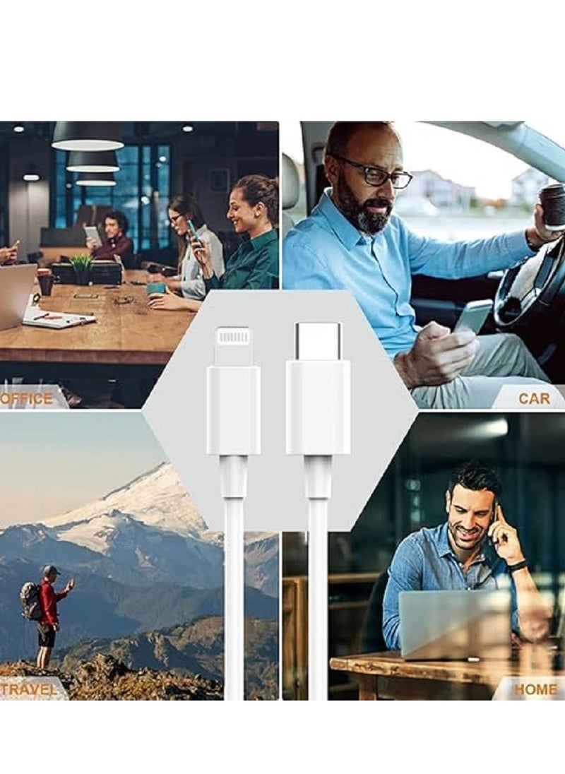 أيون محول كيبل USB C إلى لايتنينج بطول 1 متر  لاجهزة ايفون 14 برو ماكس 13 12 11 X XS XR 8 بلس ايربودز يدعم توصيل الطاقة ونقل البيانات  - Image 5