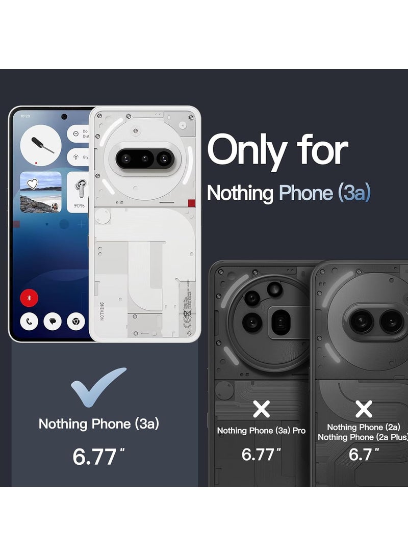Clear Transparent Phone Case Nothing Phone 3A – Slim Ulta Thin Hard TPU Shockproof Cover, Anti-Yellowing Crystal Clear Protective Back Case with Camera Protection - Image 3