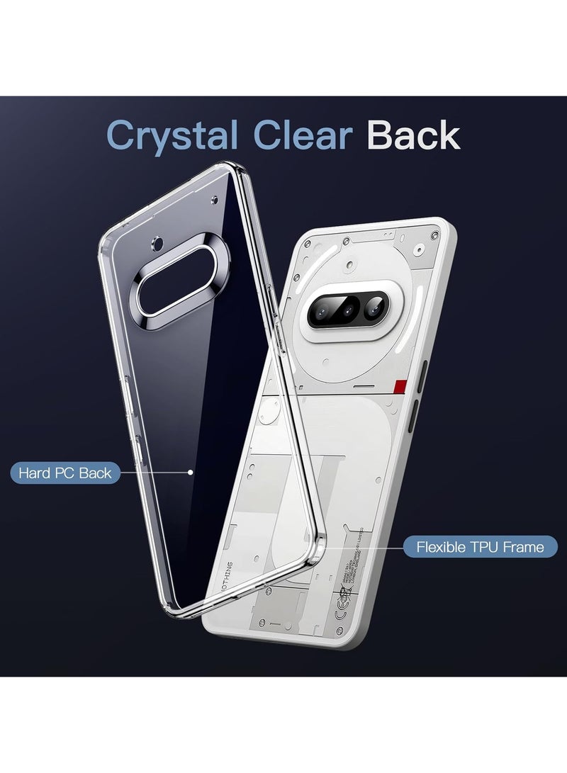 Clear Transparent Phone Case Nothing Phone 3A – Slim Ulta Thin Hard TPU Shockproof Cover, Anti-Yellowing Crystal Clear Protective Back Case with Camera Protection - Image 2