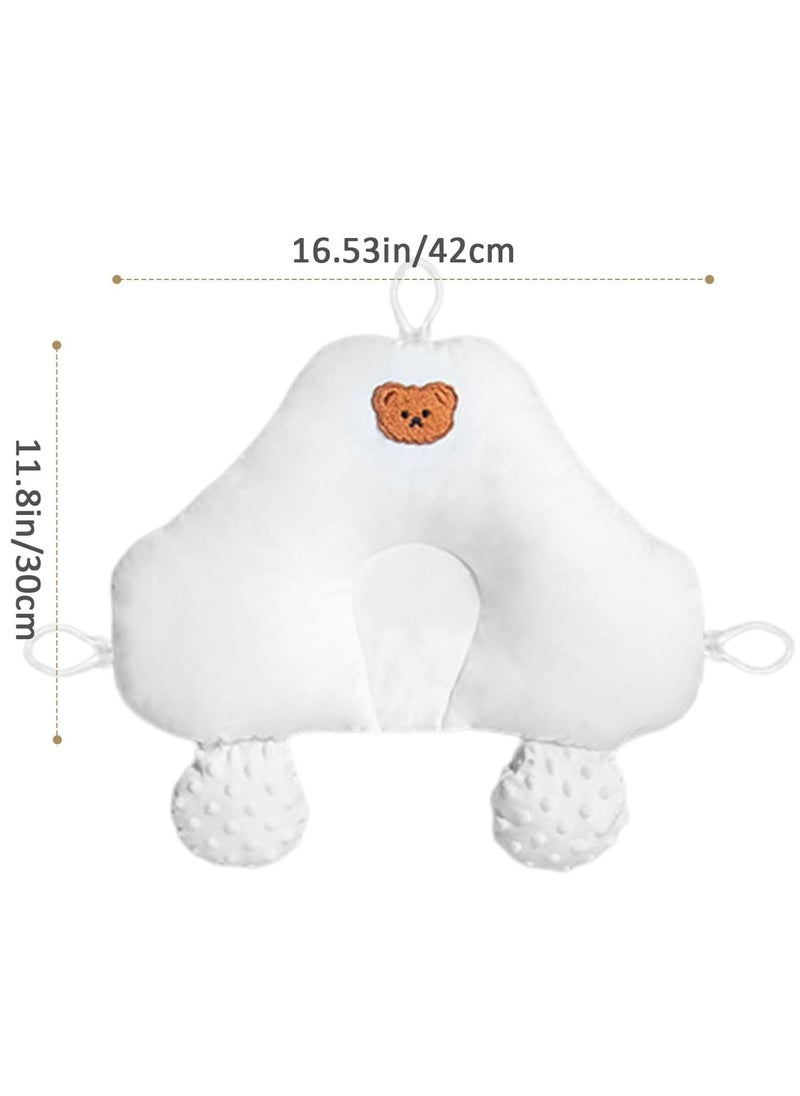 Gerenic - Side Sleeping Pillow for Baby, Comfortable Adjustable Baby Pillow Anti-deflection Anti-roll Side Sleeper Wedge, for 0-12 Months Babies - Image 1