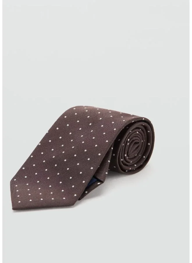 مانجو مان Silk Cotton Polka Dot Tie