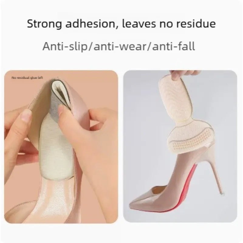 10Pairs T Shape Foam Heel Pads Reduce Shoe Size Insert for Too Big High Heels Cushioning Protectors for Pain Relief and Comfort All Day - Image 5