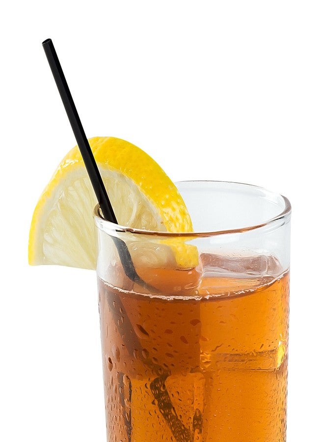 AmerCare 5 Inch Black Sip Straw/Stirrer, Case of 10,000 - Image 1