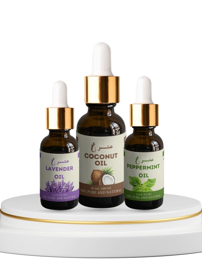 Healing massage oils set