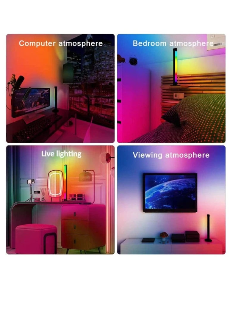 ELTRAZONE Smart RGB LED Light Bars, Ambient Lighting, Bluetooth Monitor Flow Light Bars with APP Control, Color Gaming Light Bar for TV/Room Decoration/Movie/PC.  - Image 5