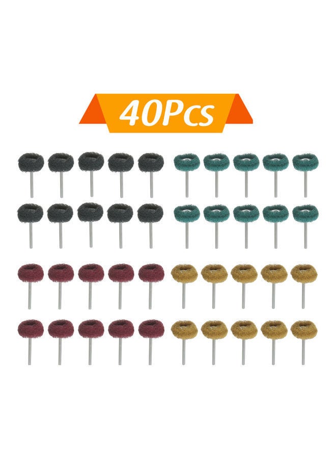 NIBEMINENT 40Pcs T-Type Mini Polishing Wheel Grinding Head Multicolor - Image 1
