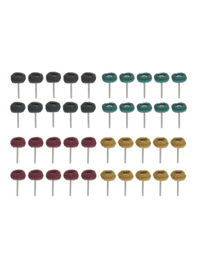 NIBEMINENT 40Pcs T-Type Mini Polishing Wheel Grinding Head Multicolor - Image 2