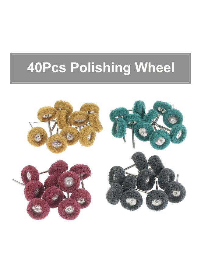 NIBEMINENT 40Pcs T-Type Mini Polishing Wheel Grinding Head Multicolor - Image 4