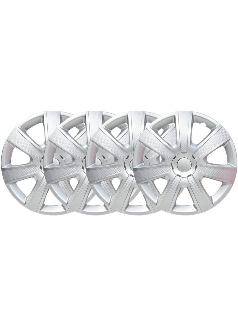 Generic - 15 Inch Wheel Cap with Universal Wheel Hubcaps Set of 4 Pcs Automotive Hub Snap-On Rings Wheel Cover - WJ-5085-A-15 - Image 1