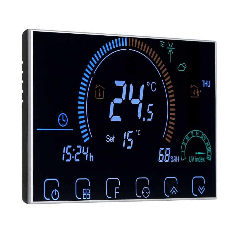 3A 95~240V Water Heating Energy Saving Smart Thermostat with Touchscreen LCD Display Weekly Programmable Room Temperature Controller Home Improvement Product - Image 1