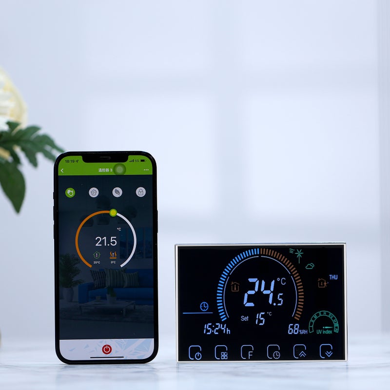 3A 95~240V Water Heating Energy Saving Smart Thermostat with Touchscreen LCD Display Weekly Programmable Room Temperature Controller Home Improvement Product - Image 5