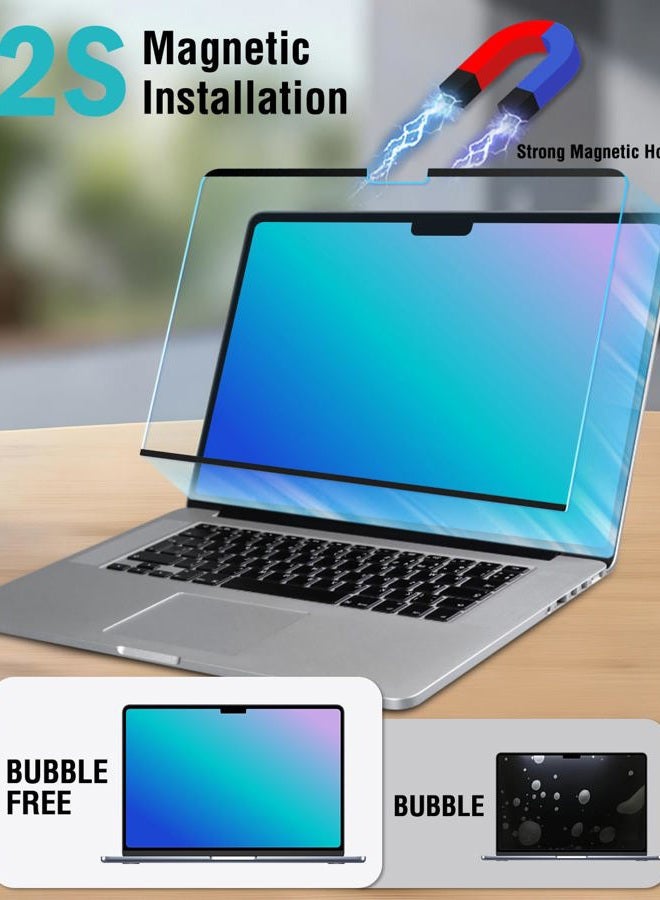 FFORITO Magnetic Anti Blue Light Screen Protector Compatible with MacBook Pro 16 inch(2021-2024, M4, M3, M2, M1), Bubble-Free Install, Removable & Reusable Anti Glare Matte Laptop Screen Shield - Image 2