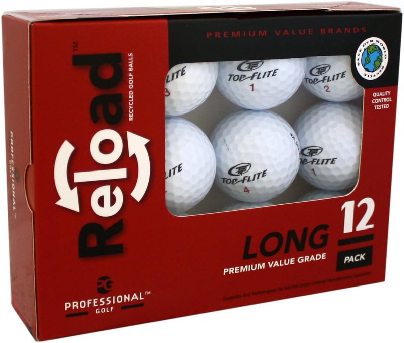 Top Flight Reload Recycled Golf Balls (12-Pack) Golf Balls, White, One Size