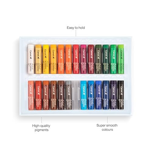 Camlin Camel Camlin Kokuyo Artist Oil Pastels 25 Shades (Multicolor) - Image 3