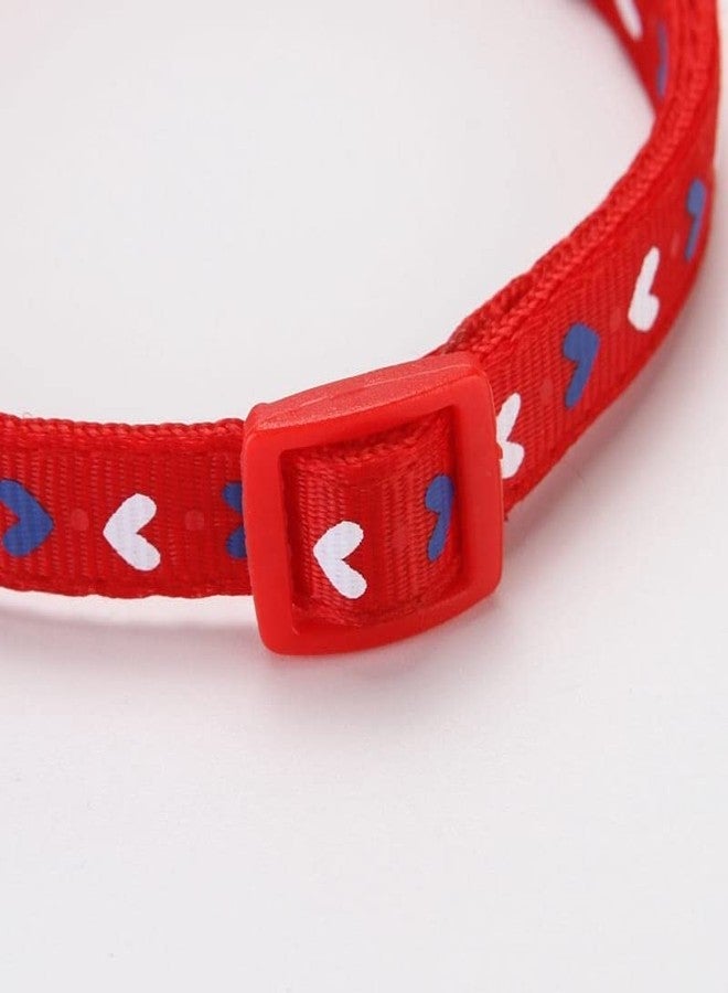 Litvibes Cat Collars Breakaway with Bell & Love Design,Kitten & Small Dogs Soft Adjustable,Safe,Solid & Protection for Cats & Puppies,Cute Kitty Neckband with Love Design - (RED),140x20 cm - Image 4
