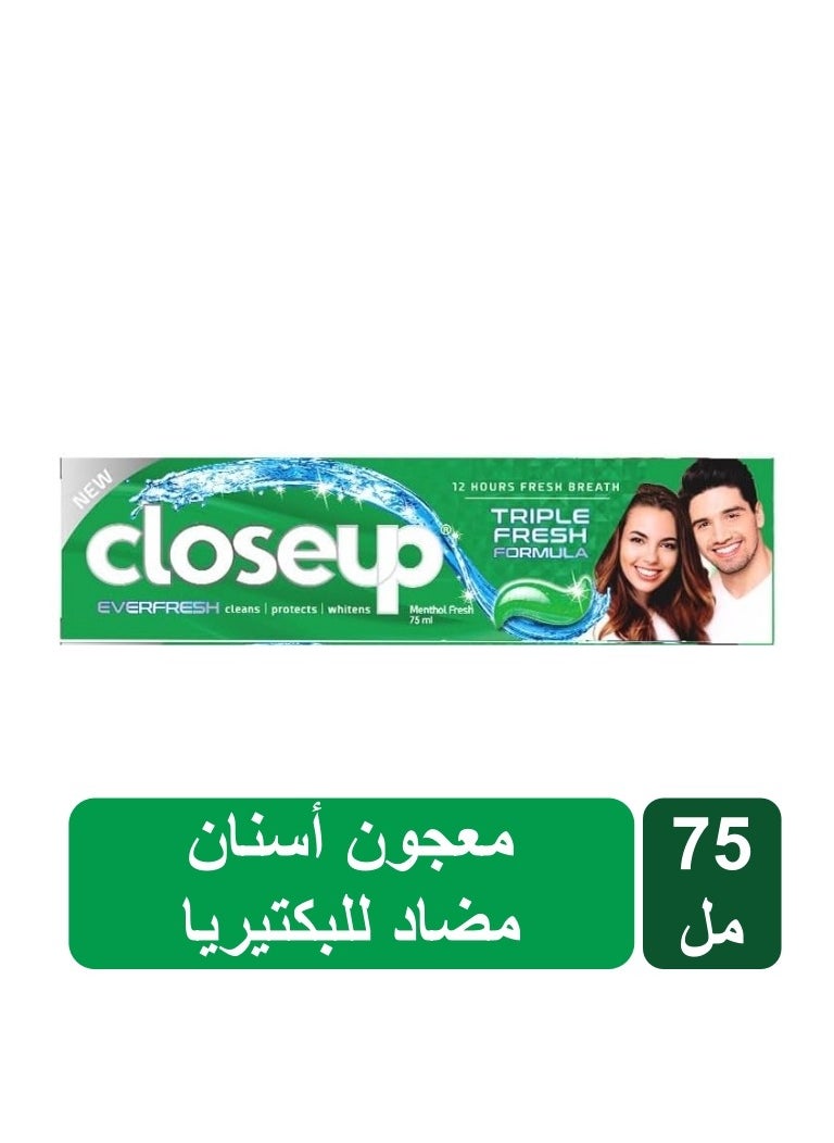 Closeup Menthol Triple Fresh Formula Gel Toothpaste 75ml  - Image 3
