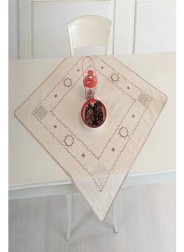 Embroidered Tablecloth with Piping Motif