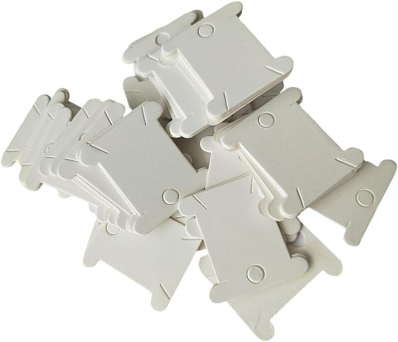 klarako200Pcs Cardboard Floss Bobbins Cross Stitch Thread Bobbin Winding Card - Image 2