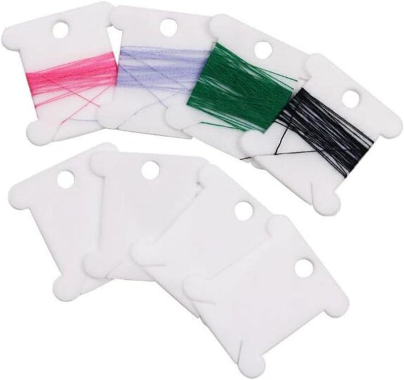 klarako200Pcs Cardboard Floss Bobbins Cross Stitch Thread Bobbin Winding Card - Image 4