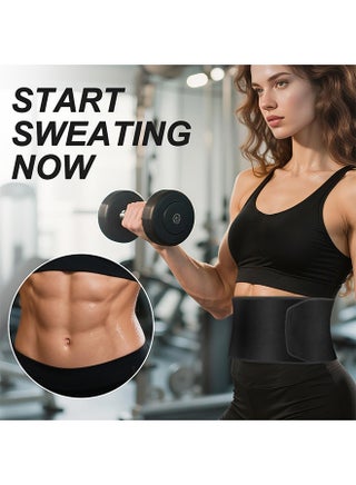 Waist Trimmer for Women and Men, Sweat Belt Band Belly Stomach Wrap，(Pocket phone) - view 2