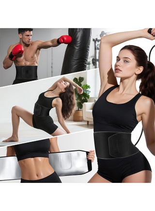 Waist Trimmer for Women and Men, Sweat Belt Band Belly Stomach Wrap，(Pocket phone) - view 3