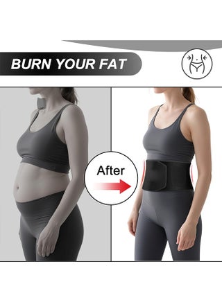 Waist Trimmer for Women and Men, Sweat Belt Band Belly Stomach Wrap，(Pocket phone) - view 4