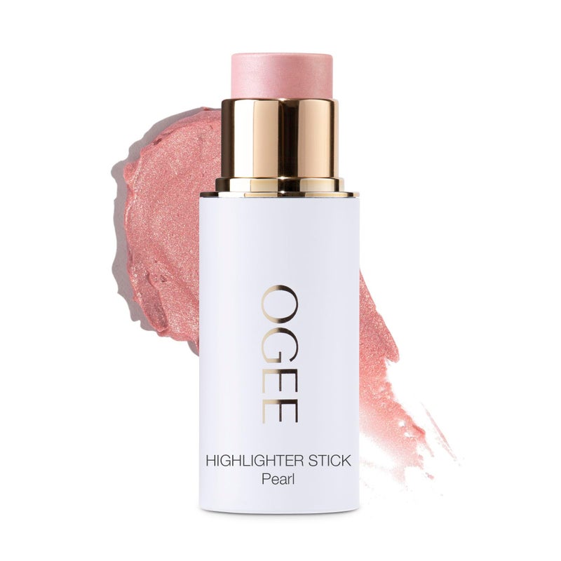 Ogee Sculpted Face Stick (PEARL - PEARLESCENT PEONY SHIMMER) Certified Organic Highlighter Makeup - Multi-Use Glow Highlighter Stick - Image 1