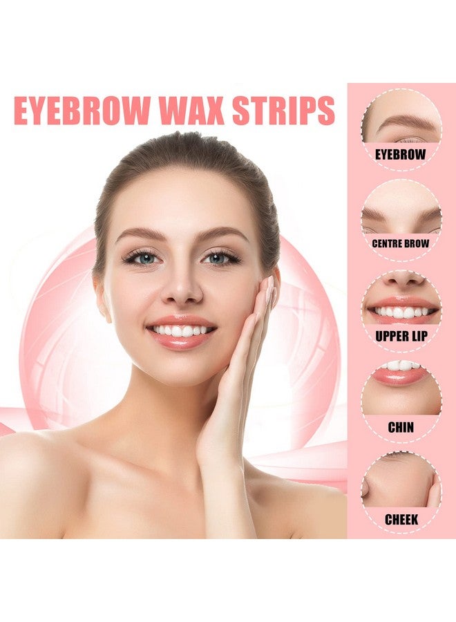 مايتيز 200 قطعة من شرائح الشمع الصغيرة للحواجب لإزالة الشعر من ورق الشمع وشرائط شمع الوجه لإزالة الشعر بالشمع للنساء والفتيات والرجال والحاجب والجسم والأذرع والشفاه 0.4 × 2.4 بوصة أبيض (400 قطعة) - Image 3