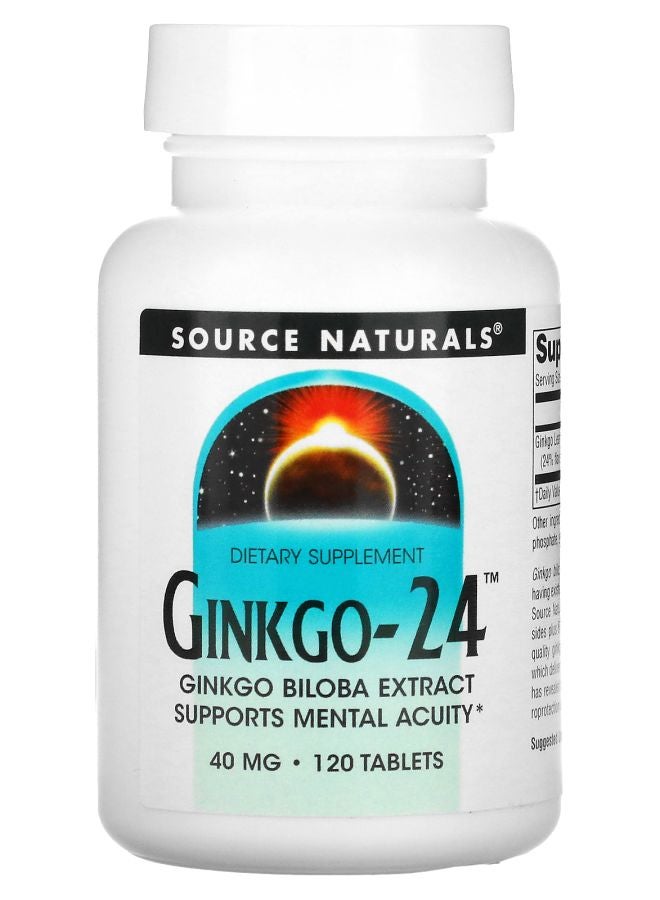 Ginkgo24 40 mg 120 Tablets