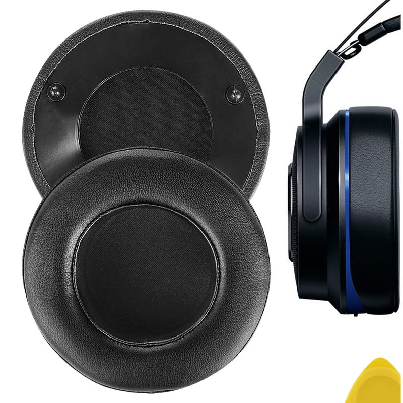 Geekria وسادات أذن Geekria QuickFit لجهاز Razer Thresher Ultimate لجهاز Xbox One 7.1 صوت محيطي/Thresher لجهاز Xbox One/سماعات الألعاب Thresher 7.1، وسادات أذن مع دليل فيديو (أسود) - Image 1