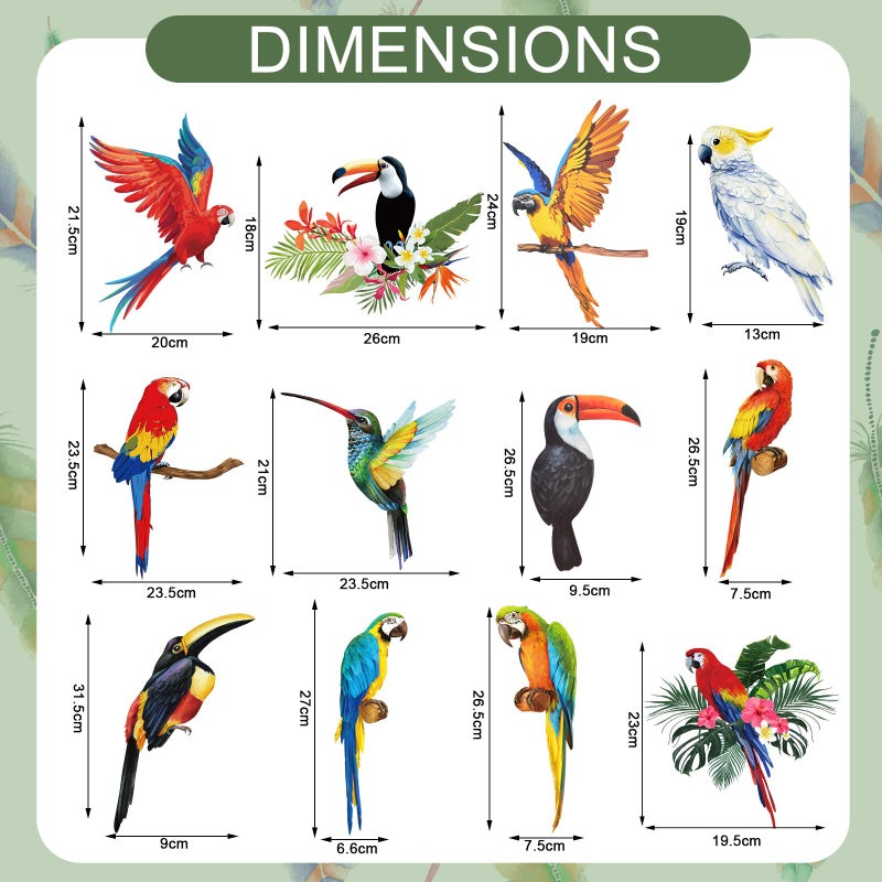 Spakon 24 Pcs Tropical Birds Honeycomb Paper Cutouts, Parrot Honeycomb, Jungle Party Decorations Hanging Parrot Luau Party Decorations, Summer Tiki Bar Party Decor, Flying Bird Hawaiian Party Decor - Image 4
