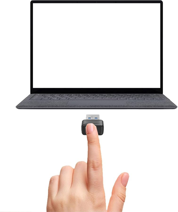 قارئ بصمات الأصابع عالي السرعة USB لنظامي التشغيل Windows 11 و10، مخصص لتسجيلات الدخول الآمنة عبر Windows Hello، متوفر باللون A - Image 4